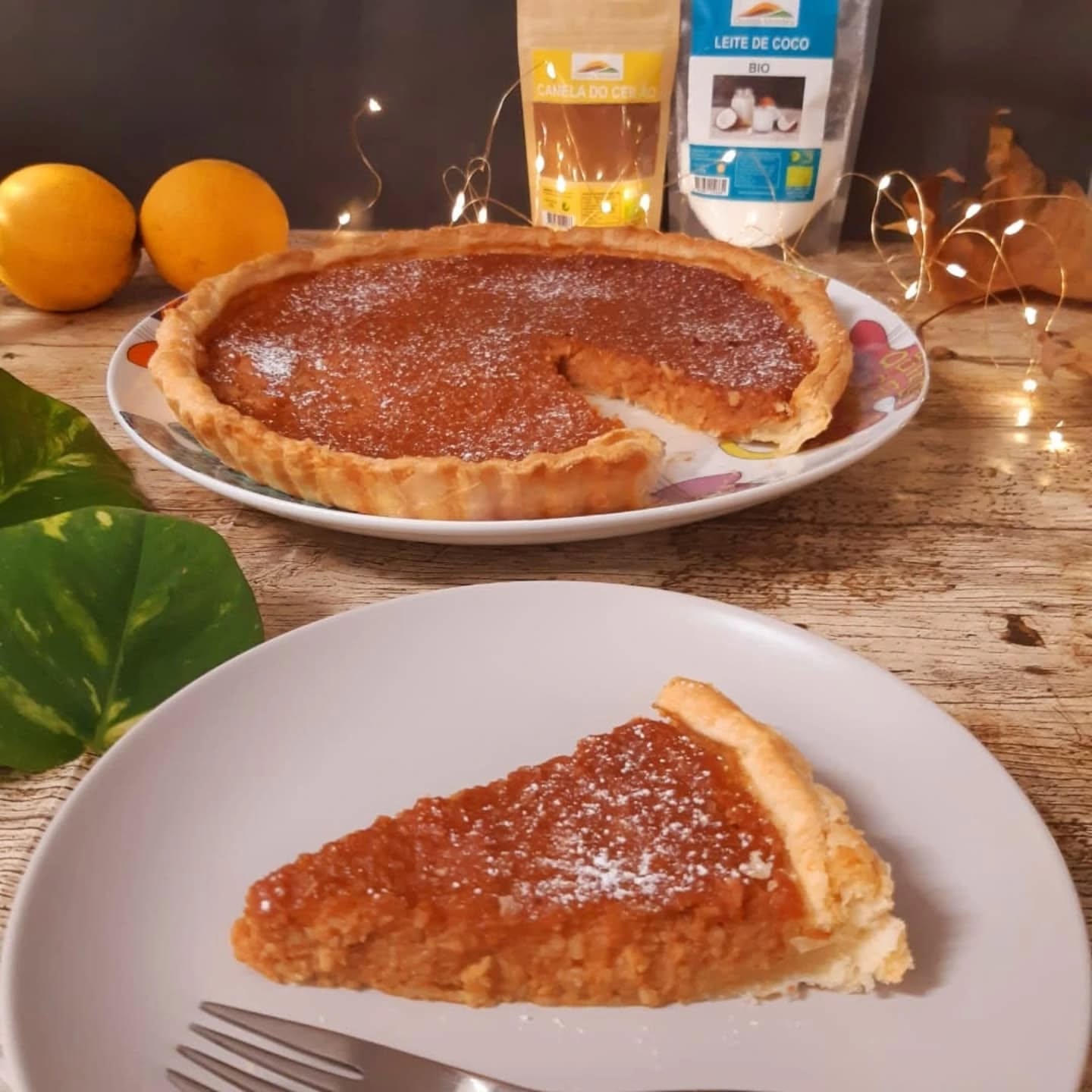 TARTE de ABÓBORA, LARANJA e COCO SEM AÇÚCAR
